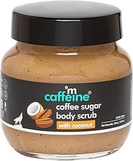 Coffee Sugar Body Scrub with Coconut - Body Wash and Body Exfoliator - Reduces Cellulite and Stretch Marks - All Skin Types - 8.82 oz