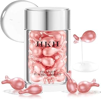 Pro-Retinol Serum For Face Anti-Aging Wrinkle 48 Capsules, Vitamin C Anti-Wrinkle,Vitamin A Retinol Collagen Anti-Aging Night Serum For Women,Smooth,Hydrate,Firming Skin,Travel Portable