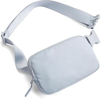 Belt Bag for Women Men Fashionable Crossbody Fanny Pack for Women Waist Bag with Adjustable Strap, 1-Light Grey, Belt Bag