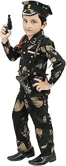 Chandrika Kids Army Costume Dress For Boys (8-9 Years)