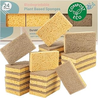 bioGo Sponges (Natural, 24 Pack)