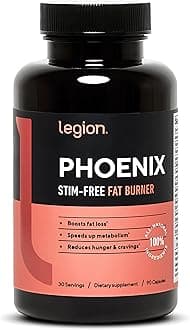 Phoenix Thermogenic Fat Burners & Weight Loss Pills - 30 Servings, 90 Capsules (Caffeine Free)