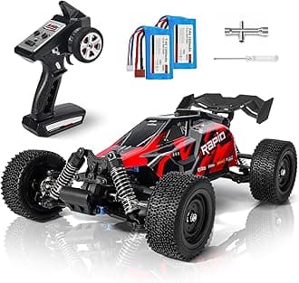 1:16 RC Car, 70KM/H Fast Brushless RC Monster Truck, 2.4 GHz Remote Controlled Car with 2 Rechargeable Batteries, 4WD Electric Vehicle Toy Gift for Adults Teens Kids