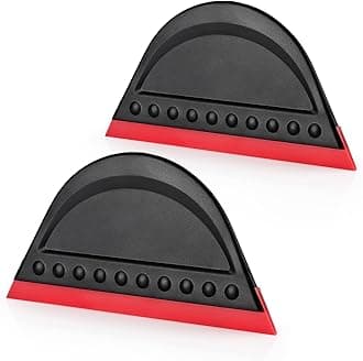 2 Pack Black Mini Squeegee for Vinyl, Window Tint Car Film Wrap, Sign Making, DIY Crafting, Wallpaper Smoothing Tool, Squeegee for Window Cleaning for Car Windshield, Window, Mirror, Glass Door