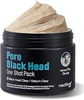 Pore Blackhead One Shot, Blackhead Remover Mask for Women and Men, Caly Mask for Inner Tight Blackhead Deep Cleansing, Sebum Remover, Clogged Pores, Blackhead Face Wash Off Type (3.53 oz)