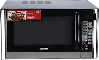 Geepas GMO1898 1000W Digital Microwave Oven with 10 Power Levels, 45 Liter Capacity, Grey"Min 1 year manufacturer warranty"