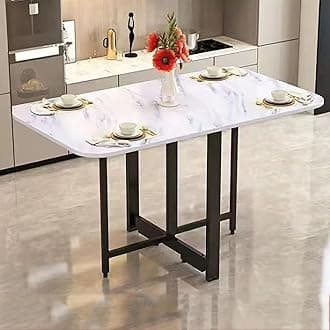 Folding Dining Table, Drop Leaf Dining Table, Extendable Kitchen Table, Space Saving Dining Table, for Kitchen, Bedroom, Living Room (Color : G, Size : 100cm)