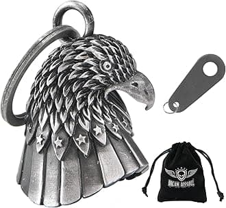 Dream Apparel Motorcycle Ride Bell For Bikers, Heavy Spirit Bells Accessory And Key Chain For Luck