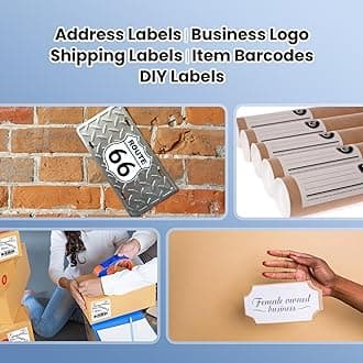 vretti Shipping Label Printer,Bluetooth with Built-in Label Desgin,4×6 Thermal Shipping Label Printer for Small Business,Compatible for Amazon,Ebay,USPS