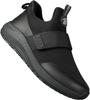 Non Slip Shoes for Men, Food Service Slip Resistant Work Shoes in Restaurant Kitchen Hospital, Breathable Lightweight Sneakers - Zapatos Antideslizantes para Hombres Medium or Wide Size 6.5-13