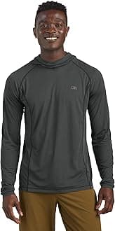 Outdoor Research Men’s Echo Hoodie - Lightweight UPF 15 Sun Shirt, Moisture-Wicking, Odor Control, Breathable