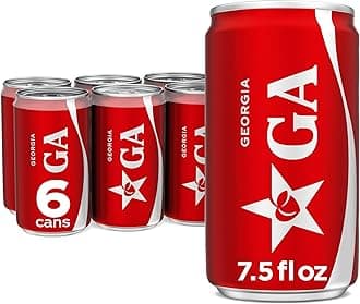 Soda Soft Drink Mini Cans, 7.5 fl oz, 6 Pack