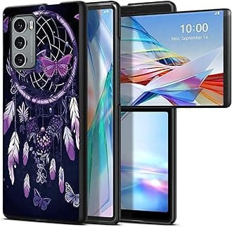 Purple Dream for LG Wing 5G 6.8" Phone Case, Slim Phone Case for LG Wing (2020), Hard PC Shookproof Wireless Charging Men/Women Cover for LG Wing 5G