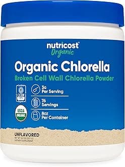 Nutricost Chlorella Powder - Pure Chlorella - 3000Mg Per Serving -, Non-Gmo, Gluten Free