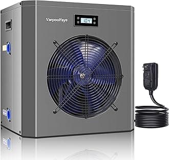 Pool Heaters for Above Ground Pool 16000 BTU Swimming Pool Heater Pump 5000 Gallon Heating or Cooling Mode WiFi Control Timer 120V 60Hz