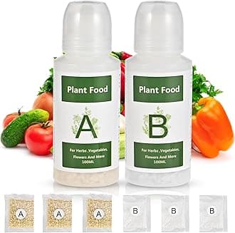 800ml Hydroponic Nutrients A&B for Aerogarden Plant Food Growth - Fertilizer for Indoor Hydroponics Garden & Growing Vegetables, Fruits, Flowers (800ml)