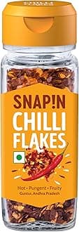 Snapin Red Chilli Flakes | 35g Glass Bottle | Pizza Chilli