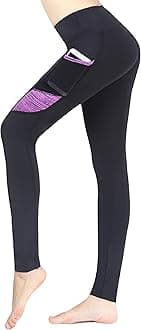 Sugar Pocket Womens Athletic Pants Workout Yoga Leggings Fitness Tights M