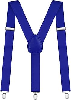 Men's Braces with Strong Metal Clips, 3.5cm Wide Heavy Duty Suspenders