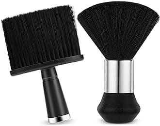 2 Pcs Neck Duster Barber Brush Professional Barbers Accessories Hair Brushes Cleaner Soft Barber Cleaning Brush Neck Brushes for Salon Home Use Salon Brushing off Around Neckline and Ears After Haircu