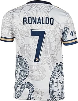 Sports Real Football Team Jersey for Boys 2024 New Boys and Men(14-15Years) Multicolour