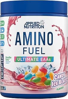 Applied Nutrition Amino Fuel - Amino Acids Supplement, EAA Essential Amino Acids Powder, Muscle Fuel & Recovery (390g - 30 Servings, Candy Ice Blast)