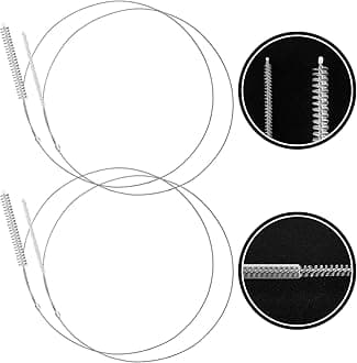 4 Pieces Feeding Tube Brushes, Long Pipe Cleaners Straw Cleaning Brushes, 32 Inches Long with Soft Nylon Bristles Head, Suitable for Cleaning Feeding Tubes