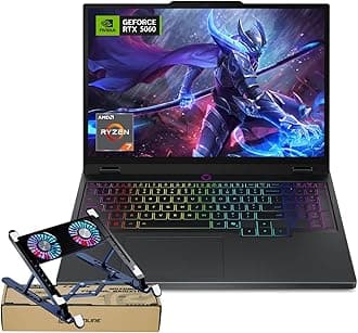 Lenovo Legion 5 15AHP10 RTX 5060 Pro Gaming Laptop,15.1 OLED WQXGA(2560 x 1600) 165Hz, AMD Ryzen 7 260(Beats Intel i7-14700), NVIDIA RTX 5060, 32GB DDR5 RAM,1TB SSD, Wi-Fi 7, Bundle PCO Laptop Cooler