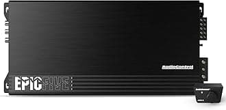 EPICFIVE 5-Channel Amplifier Car Audio 1100W RMS, Compact Digital Class D, Includes Bass Knob, High/Low Pass & Subsonic Filter, Epic Bass Boost, Smart Auto Protection, Epicenter Link