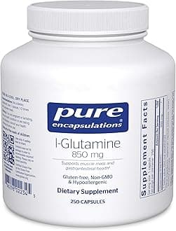L-Glutamine 850 mg | Supplement for Immune and Digestive Support, Gut Health and Lining Repair, Metabolism Boost, and Muscle Support* | 250 Capsules