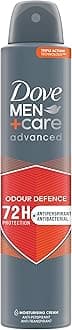 Dove Men+Care Advanced Odour Defence Anti-Perspirant Aerosol Deodorant Spray with Triple Action technology & ¼ moisturising cream for 72 hour sweat and odour protection 200 ml