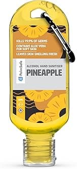 Palm Safe Pineapple Alcohol Hand Sanitiser 60 ml Clip Bottles