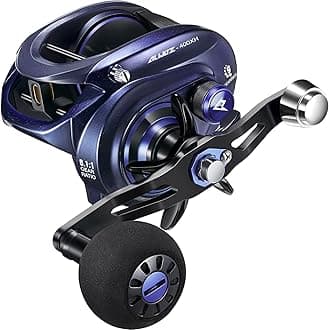 Piscifun Alijoz 400 Baitcast Fishing Reel, 38lb Max Drag Aluminum Alloy Frame, Available in 6.6:1/8.1:1 Ratio, Freshwater and Saltwater Low Profile Casting Reel for Musk