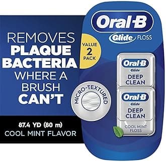 Oral-B Glide Floss, Deep Clean, Cool Mint, Value Pack