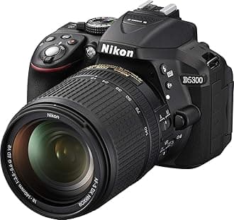 D5300 DSLR Camera in Black with 18-55mm AF-P VR Lens