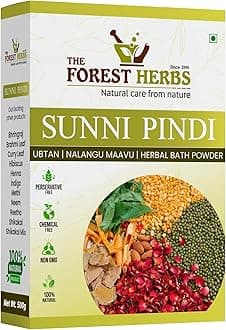 The Forest Herbs Natural Care From Nature Sunnipindi Herbal Nalangu Maavu UBTAN Bath Powder For Skin (500 Grams), 3 in 1 Ubtan Body Scrub | Face Pack | Mask