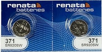 371 SR920SW Mercury Free Silver Oxide Electronic Batteries (Pack of 2)