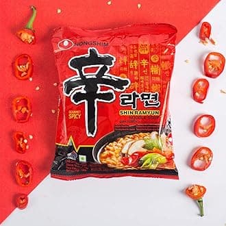 Shin Ramyun Instant Noodles 120Gm*5Pack (Pack Of 5) (Imported), Vegetarian