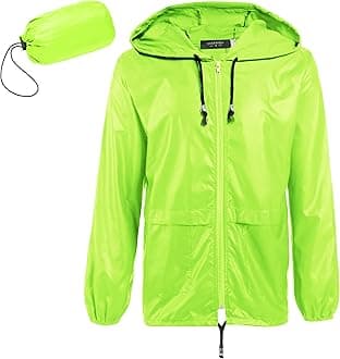 COOFANDY Mens Packable Rain Jacket Lightweight Waterproof Raincoat with Hood Outdoor Rain Gear Travel Hiking Cycling