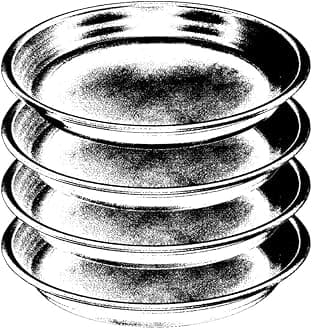 Plant Saucer Pot Tray 12 inch, 4 Packs Plastic Flower Planter Saucers and Drip Trays for Indoors Outdoors, Heavy Sturdy Durable Plant Plate Water Catcher (Green)