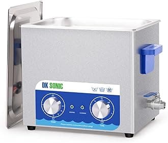 - Ultrasonic Cleaner,10L 240W Sonic Cleaner with Heater&Mechanical Timer,Ultrasonic Carburetor Cleaner for Cleaning Gun,Engine,Carburetors,Chains(Include Basket)