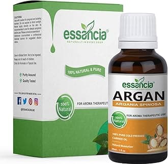 Argan Oil For Acne Prone Skin, Face Glow, Hair Serum, Hair Growth, Skin Care, Lips, Nails & Body Massage. Pure Cold Pressed Carrier Oil (30Ml)