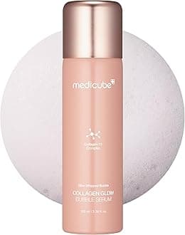 Medicube Collagen Glow Bubble Serum - Fast-absorbing bubble-type serum that gives you 24h Glow & Lifted Look - Korean skincare (3.38fl.oz.)