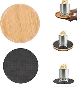 Versatile Fire Pit Mat & Tray for Solo Stove Mesa XL - Protects Surfaces and Enhances Your Fire Pit Experience! 2 Pack
