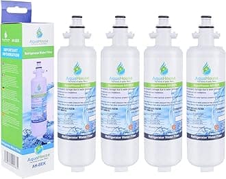 4X AquaHouse AH-BEK Fridge Water Filter for Beko 4874960100, Howdens HJA6110, Lamona LAM6100, Blomberg KFD9952PXDUK, Grundig GSN9440XA, Stoves Compatible