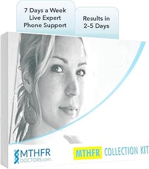 MTHFR-Gene Methylation Test Kit. 1-on-1 Live Expert Support by Phone 7 Days A Week, MTHFR C677T and MTHFR A1298C Gene Variants for Methylation Analysis. Results in 2-5 Days. Ages 0+