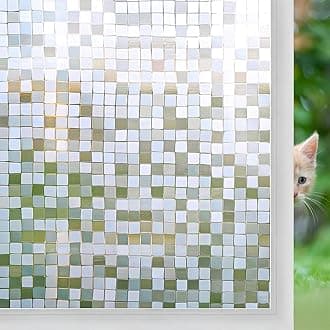 Niviy Bloss Static Cling Window Films Perfect for Toilet Bedroom Sittingroom Kitchen Glass Stickers Protect Privacy (Mosaic ) 45cm x 200cm