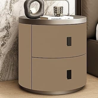 Mid Century Modern Nightstand with Storage for Living Room and Bedroom - Small Space Side Table (B 45 * 50CM)
