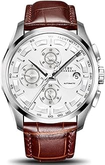 MASTOP Swiss Brands Men's Automatic Self-Wind Watch Stainless Steel with Brow...