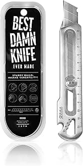 VViViD Best Damn Knife - Utility Blade - Guiding Tip, Stainless Steel Utility Blade and Multi-Function